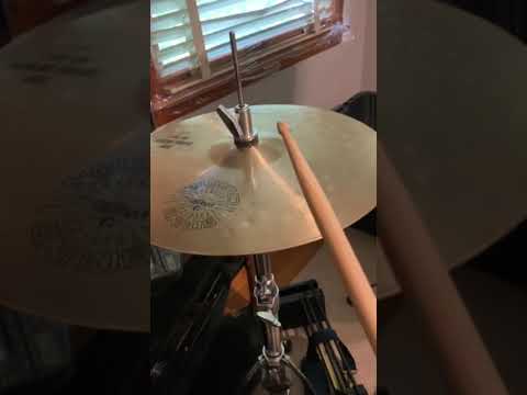 Paiste Sound Creation 14 Dark Heavy Hi Hats Cymbals 1980s                    Vintage 602 hat image 12