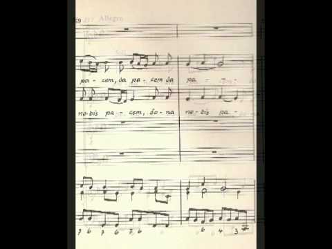 Rathgeber Valentin Missa F-Dur Part 2 Agnus Dei...wonderful mass..church choir..Tutti, Allegro..