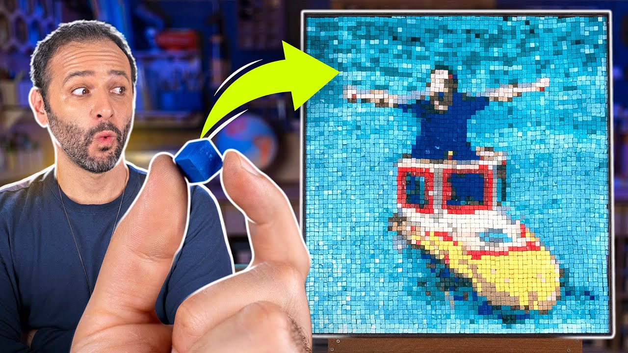 Fizemos um QUADRO com 4 MIL PIXELS de GESSO