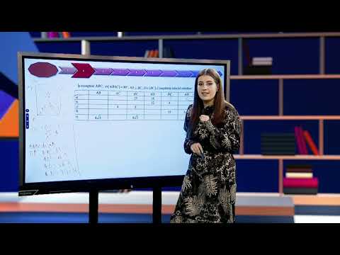 TeleŞcoala: Matematică clasa a VIII-a – Relaţii metrice în triughiul dreptunghic  (@TVR2)