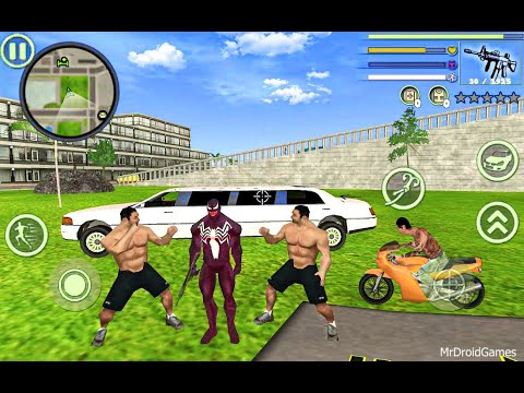 Venom Spider Rope Hero Vice Town #49 - Fun at NY City Limo Car - Android Gameplay