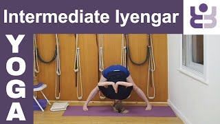 20 minute Intermediate Iyengar Yoga Sequence with Lin