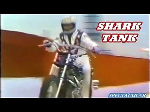 EVEL KNIEVEL jumps shark tank ULTRA RARE never televised