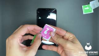 Vídeo de Película Vidro 3D BDV Bordas Compatível Com iPhone 12 Mini e 13 Mini