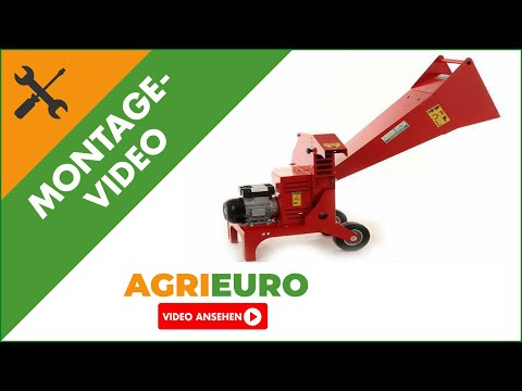 Agrieuro Montagevideo - Elektro Häcksler AgriEuro BIO 500-EBIONDA - Einphasiger Motor