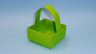 How To Make Easy Paper Basket  DIY Origami Basket 