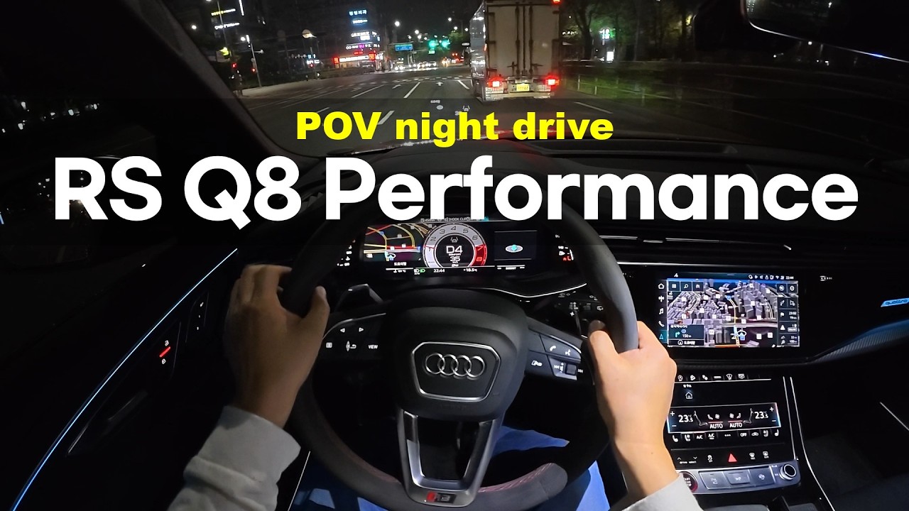 2026 Audi RS Q8 Performance POV night drive