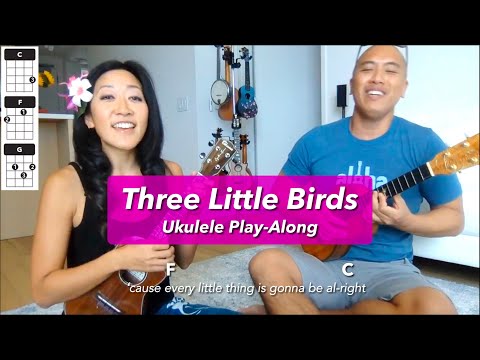 Three Little Birds (Bob Marley ukulele cover) // Cynthia Lin Beginner Play-Along