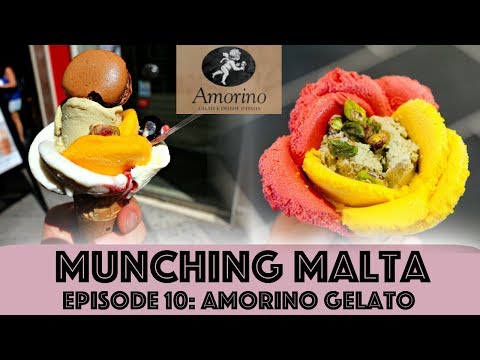 INCRÍVEL GELATO DE PÉTALA DE ROSA! Mastigando Malta Episódio 10: Amorino Gelato