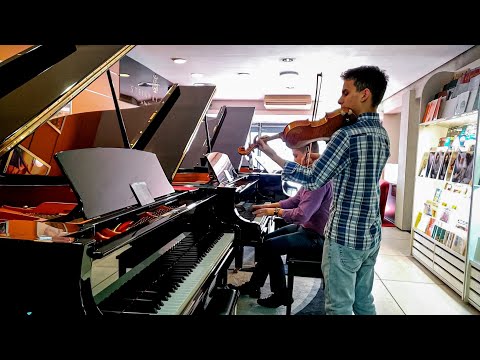 Hino - 372 “Da igreja, fiel Fundamento é Jesus” | Piano Yamaha C3X — Thiago | Violino - João Kentaro