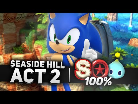 Sonic x Shadow Generations - Seaside Hill Act 2 100% | All Chao Locations, Red Rings & S-Rank (4K)