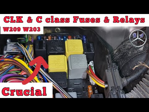 Mercedes CLK & C class Fuse and Relay Diagram & location
