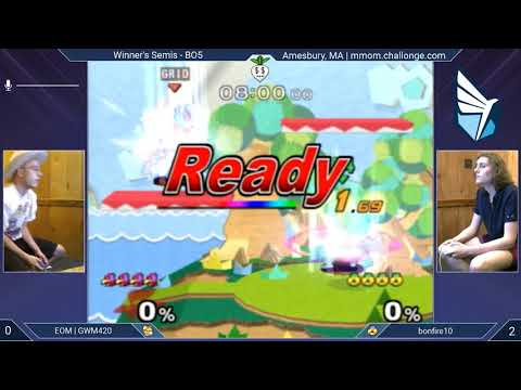 MMOM160 SSBM - GWM420 (Fox, Falco) vs. bonfire10 (Sheik) - Melee WSF