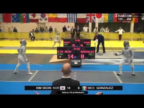 SWS 2015 Ghent - T128P - Gonzalez MEX v Kim Seon KOR