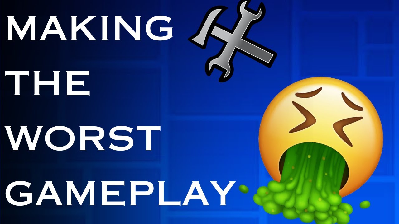 Trying to make the WORST gameplay in geometry dash!