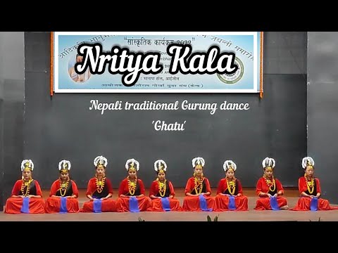 Ghatu Nepali Folk Dance 'Daya Sari Biruwa Ta'. 208th BHANU JAYANTI, Aizawl, Mizoram