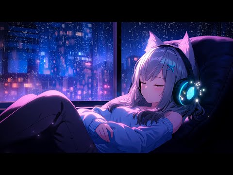 Overcome insomnia In Just 60 Seconds😪Relaxing Music + Rain Sounds Relieve Anxiety&Increase Melaton