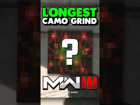 MW3 - The LONGEST Camo Grind in COD History