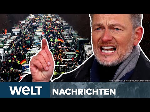 Video Thumbnail: PROTEST IN BERLIN: "Hau ab!" Wut auf Lindner! Bauern kündigen schon neue Proteste an | WELT Stream