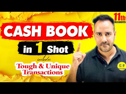 Class 11th Accountancy | CASH BOOK in one shot | with Ushank Sir | Commerce and fun