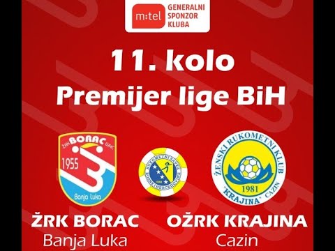 ŽRK Borac vs OŽRK Krajina 11.kolo premijer lige BiH sezona 2025/26 UŽIVO