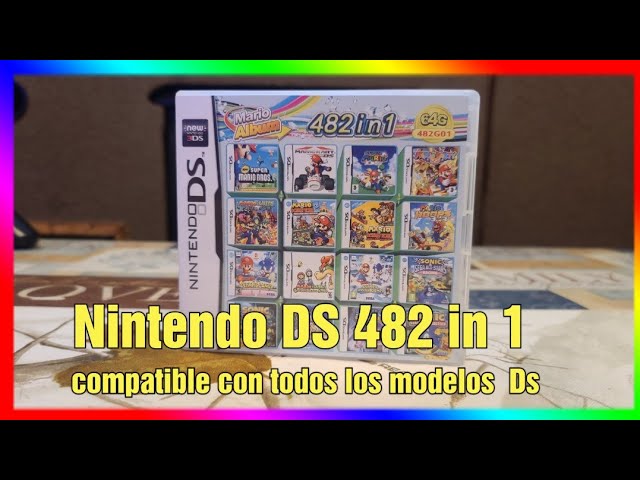Vídeo relacionado con DS Game, 482 in 1 Game Cartridge Multicart, Game Pack Card Super Combo for DS DSL DSi 3DS 2DS XL/LL