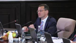 Minister Mateusz Morawiecki na Posiedzeniu Rady Ministrów