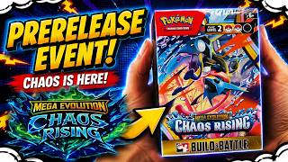 Chaos Rising Pre-Release Event(s): Pack Opening, Battles & Pulls! #pokemon #pokemoncards #pokemontcg