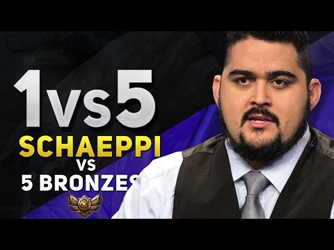 1vs5 - SCHAEPPI vs 5 BRONZES!