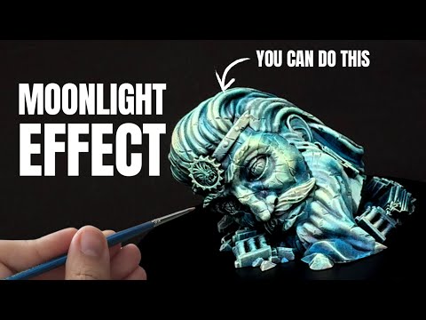How to paint Statue under MOONLIGHT Effect | Warhammer Warcry | Age of Sigmar | Wip Hobbies