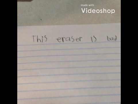 The worst eraser ever
