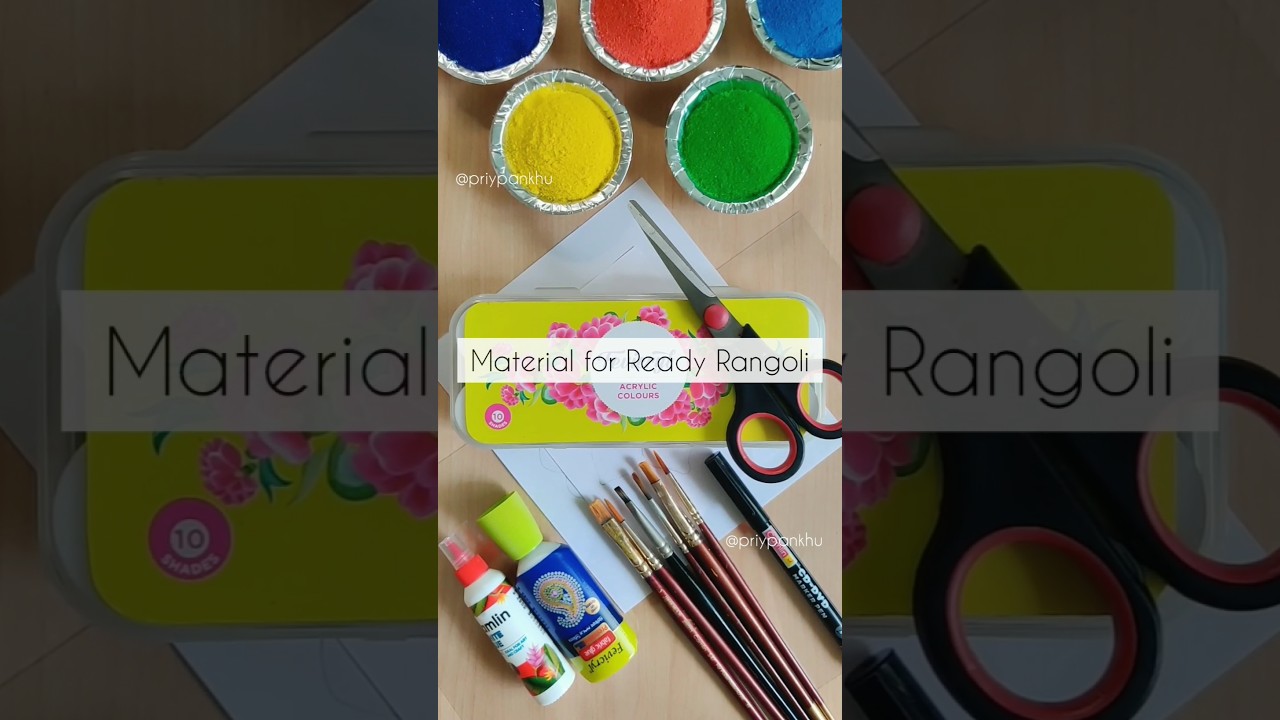 Ready Rangoli art material | ohp sheet rangoli art