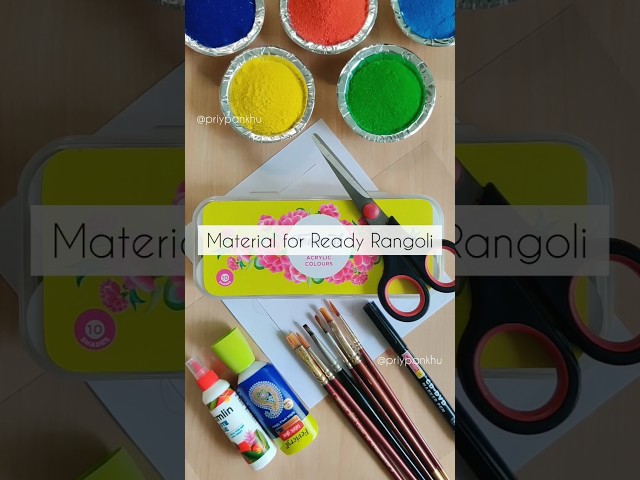 Ready Rangoli art material | ohp sheet rangoli art