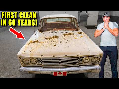 60 Year Old DISASTER Classic Car Cleaning!
