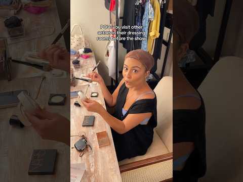 visiting actors in their dressing rooms before the show 🧑‍🦲 #backstage #theatre #broadway #actor