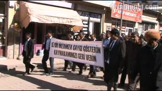 preview picture of video 'Diyadin Kaymakamı Çiçek'in tayininin çıkması protesto edildi'
