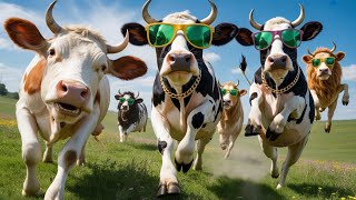 Download lagu Sore Bareng Sapi Jinak – Tarian, Suara Sapi & Makan Rumput Lucu! 🐄🌅😂 mp3
