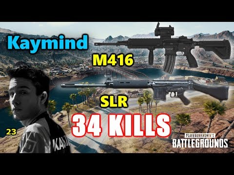 Kaymind & Ghost Drassel - 34 KILLS - M416+SLR - DUO vs SQUADS - PUBG