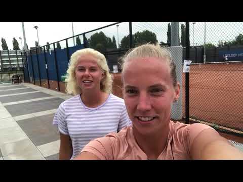 Toptennis clinic Richèl en Eva