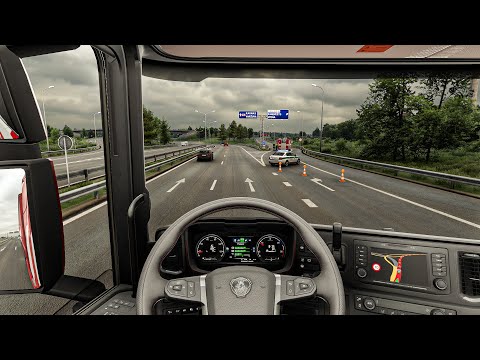 4K Realistic Mod Ultra Graphic Scania To Latvia |Euro Truck Simulator 2 1.56 Snowymoon Mod Gameplay