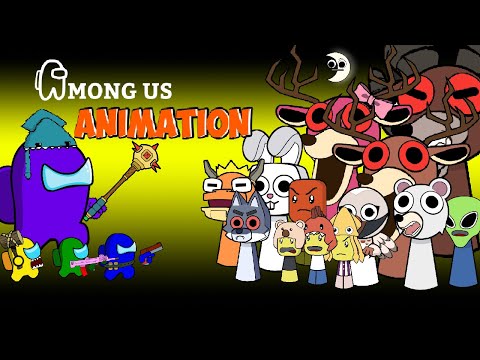어몽어스 Among Us VS 99 Nights in the Forest Roblox But They Are Sprunki | AMONG US FUNNY ANIMATION