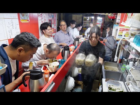 오사카 교바시 서서 먹는 니라소바 中華そば 丸岡商店 京橋本店 위치공유