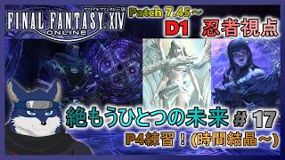 【FF14】絶もうひとつの未来！ ＃１７　P4練習！(時間結晶～)【忍者視点】