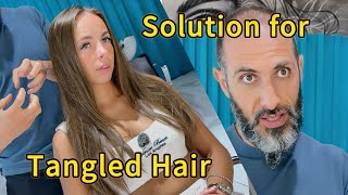 The Real Solution for Tangled Fine Hair ✨Tangled fine hair is one of the most frustrating struggles