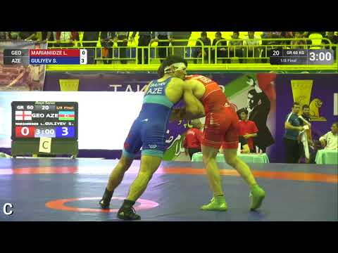 1/8 GR - 60 kg: L. MARIAMIDZE (GEO) v. S. GULIYEV (AZE)
