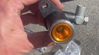 99 Mitsubishi eclipse 2.0 non turbo clutch slave and master cylinder replacement