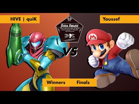 Soda Smash Lite #10 - Winners Finals - HIVE | quiK (Samus) vs. Youssef (Mario)