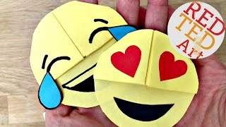 Easy Emoji DIY Bookmark Corners (Paper Crafts)