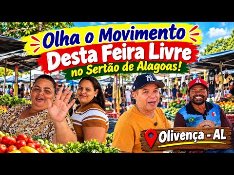 Como é a feira-livre de OLIVENÇA-AL? FOMOS CONFERIR!