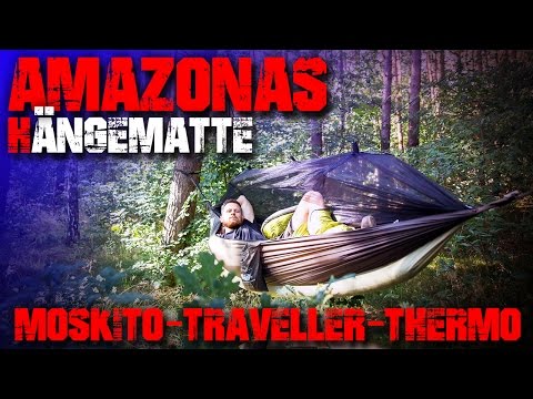 AMAZON HAMMOCK - Mosquito Traveller Thermo - T-Strap - Outdoor Survival Bushcraft